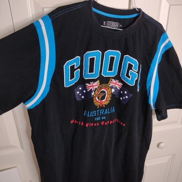 Vintage COOGI World Class Competition Australia Applique Logo Short Sleeve Tee - Picture 2 of 7